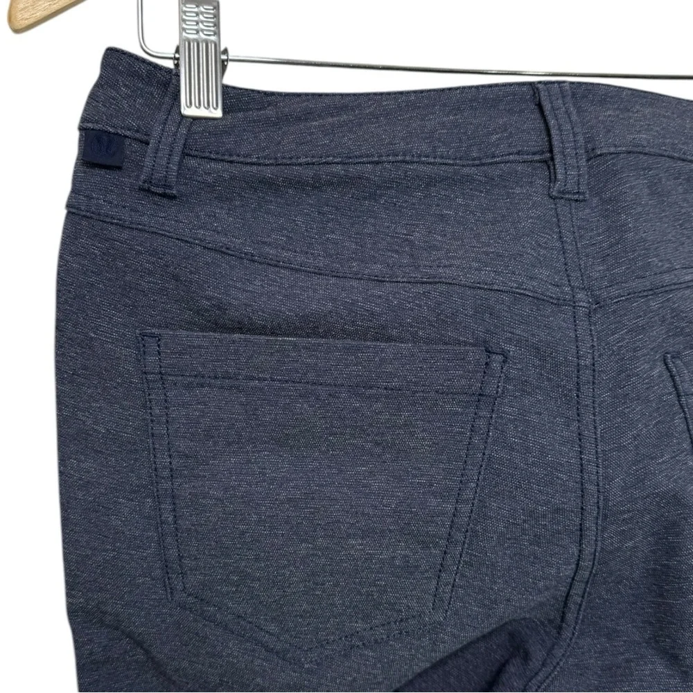 SOLD LULULEMON ABC Pant Skinny *Tech Canvas 32" Size 28 Heathered Deep Navy - Picture 6 of 11